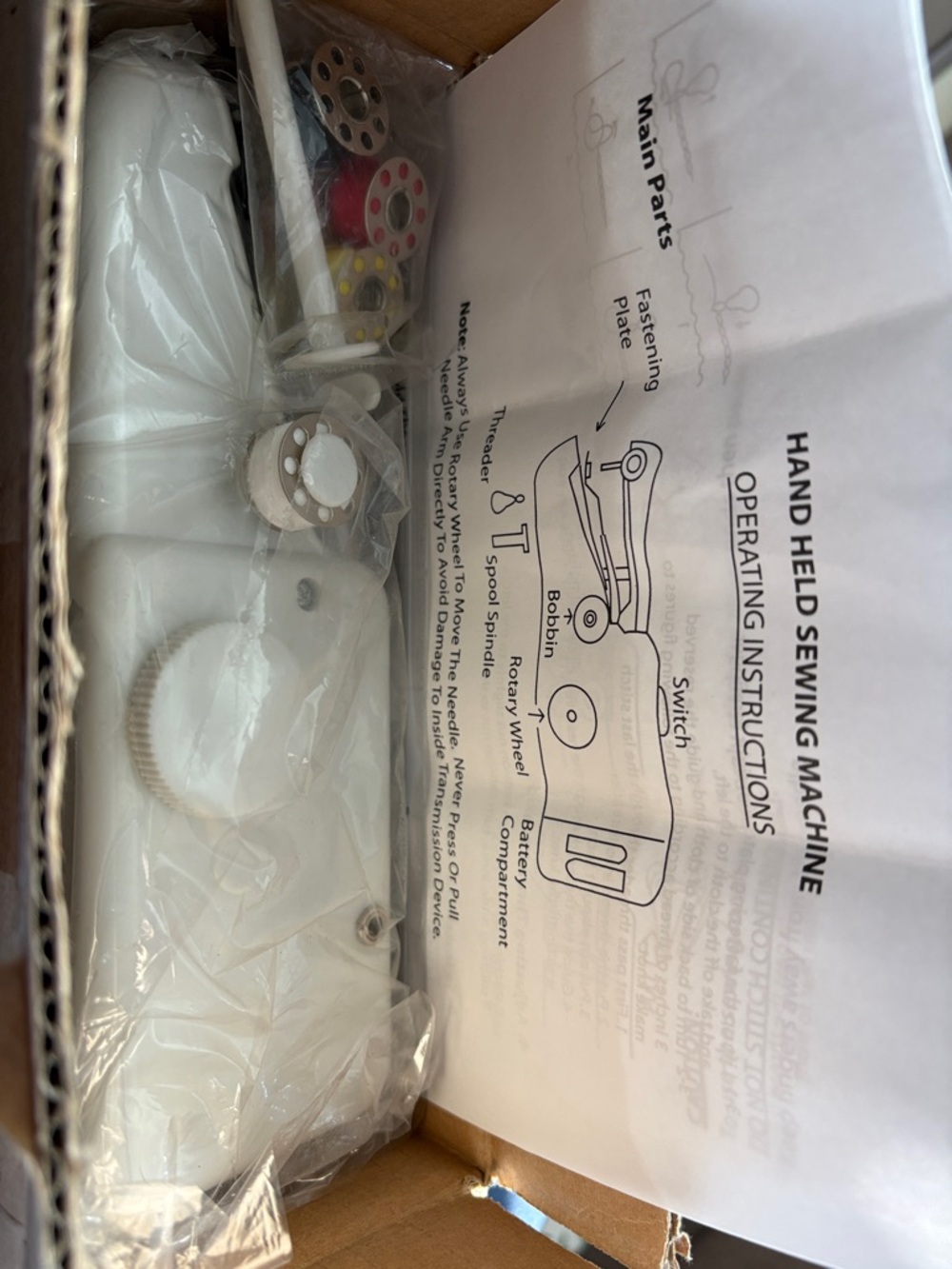 Hand Held Sewing Machine - White